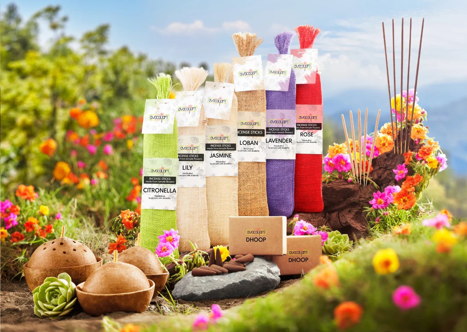 Handcrafted agarbatti gift group