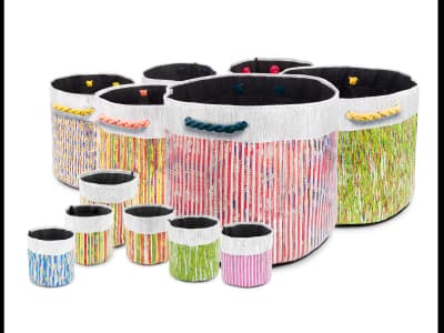 Recycled plastic basket